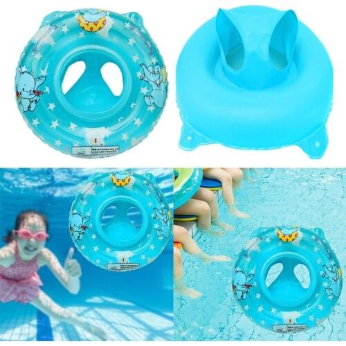 Inflatable Buoy Infant Seat Baby Swim Circle Double Handle Safety Baby Seat Float Swimming Pool Ring Inflatable Water Toys