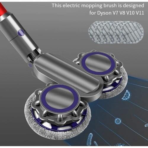 Electric Mop Head Compatible with V10 V8 V7 Cordless Stick Vacuum Cleaner, Hardwood Floor Attachment wet and dry dual-use