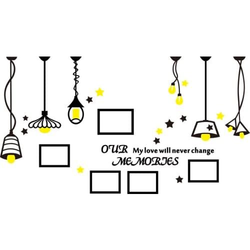 INS Nordic Style Photo Wall Acrylic 3D Wall Stickers Living Room Bedroom Dining Room Background Wall Decoration Stickers