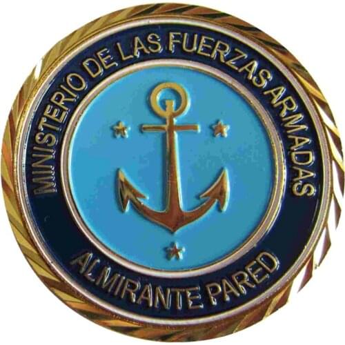 Custom Zinc Alloy Diamond Trimming Coin Trendy Stylish Painted Flag Coin