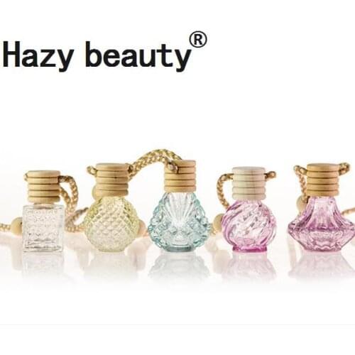 Empty bottles New style flower perfume bottle Car ornaments Air cleaner Car air refreshing agent Car perfume Empty bottles