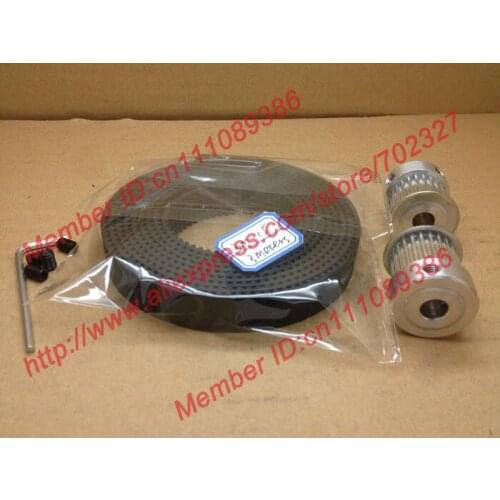 3Meters 3M timing belt Neoprene width 15mm + 2pcs24 teeth HTD 3M Timing Pulley Bore 6.35mm fit for CNC machines engraving laser