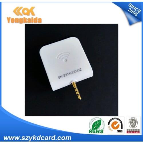 RFid card reader 3.5mm Audio Jack Mid-range Portable Mobile uhf reader work with phone