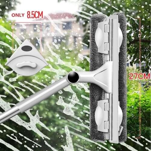 Glass Window Cleaner Window Glass Cleaner Wiper Telescopic Rod Squeegee Sponge Home Cleaning Tools Adjustable
