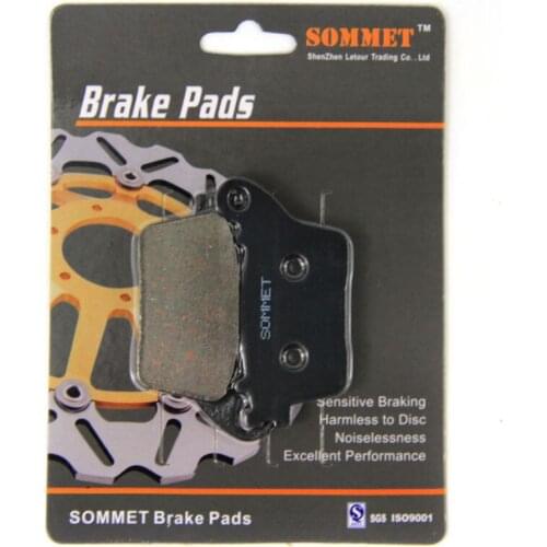 SOMMET Motorcycle Rear Brake Pads Disks 1 pair for Honda CBR 600 F (FB/FC) (2011-2013) CBR600 CBR600F LT436