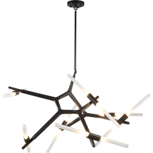 Tree Branch Lamp Post Modern Designer Nordic Led Restaurant Chandelier Villa Tree Fork Chandelier Dining Room Furniture