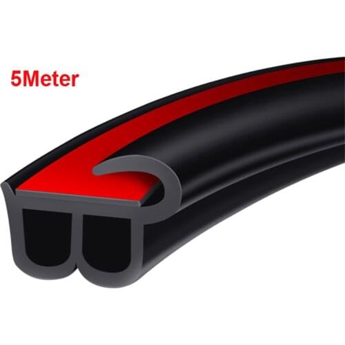 Universal Durable 5 meter Rubber RV Boat Car Door Trunk Lip Edge Protector Strip Weatherstrip