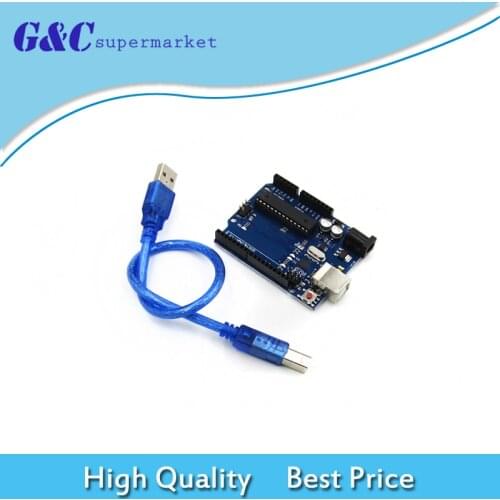 UNO R3 I/O ISP 3.3V 5V ATmega328P Development Board Atmega16U2 Board For Arduino Module Compatible With USB Cable one