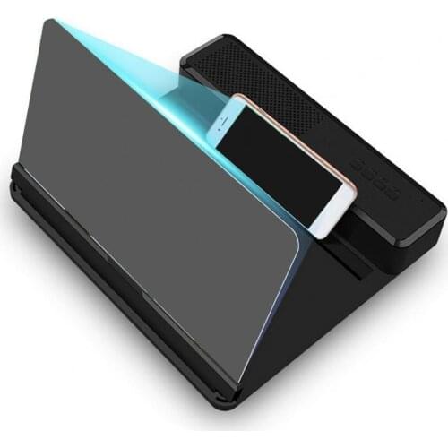 12inch Phone Screen Magnifier 3D Bluetooth Speaker Amplifier For Cell Phone Smartphone Enlarged Screen Phone Stand Bracket