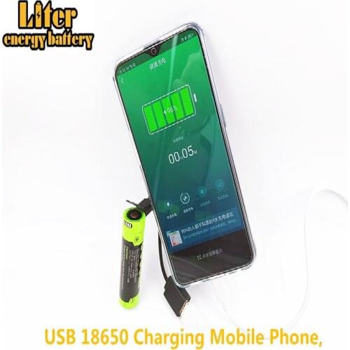 18650 Mini USB 3.7V 18650 3500MAH Power Bank USB Port Light External Battery cellphone powerbank aa aaa