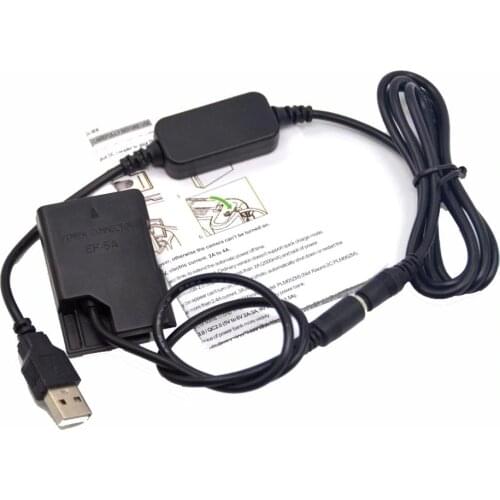 Power Bank usb cable EH-5A+EP-5A EN-EL14 fake battery dc coupler for Nikon P7800 P7100 D5500 D5600 D3300 D3400 D5100 D3200 D3100