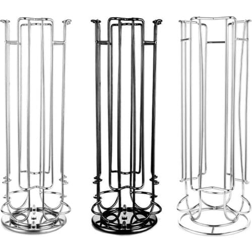 NEW Rotatable Coffee Capsule Holder For 18/24 Pcs Cafe Capsules Coffee Pod Stand Office Kitchen Desktop Storage Rack Drop Ship