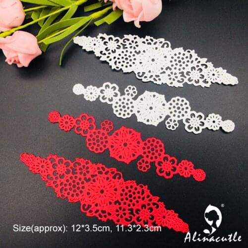 Die Cut Metal Cutting Cut Snowflakes Border Alinacraft Scrapbook Paper Craft Handmade Card Punch Art Knife Cutter Die