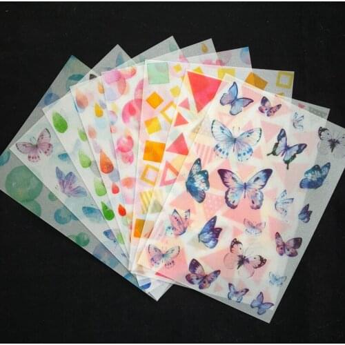 ZFPARTY Dream Garden Background Vellum Stickers for Scrapbooking DIY Projects/Photo Album/Card Making Crafts