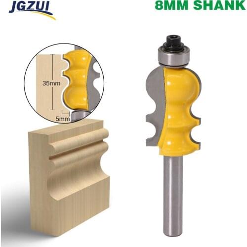 1PC 8mm Shank Casing & Base Molding Router Bit Wood Cutters Line knife Woodworking Tenon Cutter for Woodworking Tools