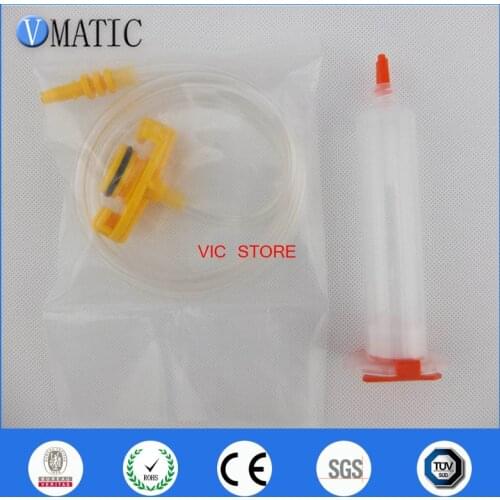 High Quality 10 Sets 30cc 30ml Glue Dispensing Syringe Barrel Adapter With Syringe Stopper & Piston