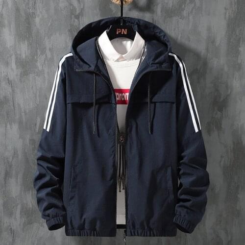 2020 New Arrival Fashion Large Coat Men Spring Autumn Jacket Casual Hoodie Loose Plus Size M L XL 2XL 3XL 4XL