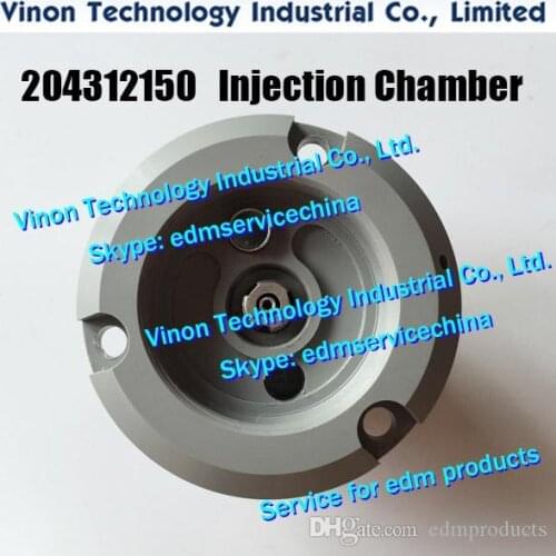 204312150 edm Injection Chamber Upper Ø70x44L for ROBOFIL 100,200,400,600. Charmilles 431.215, 204.312.150, 200420569, 420.569
