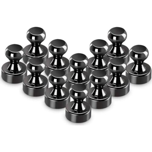 24 Pcs 12X16mm Magnetic Push Pins N48 Magnets for Offices Classrooms Whiteboards Bulletin Boards Refrigerators