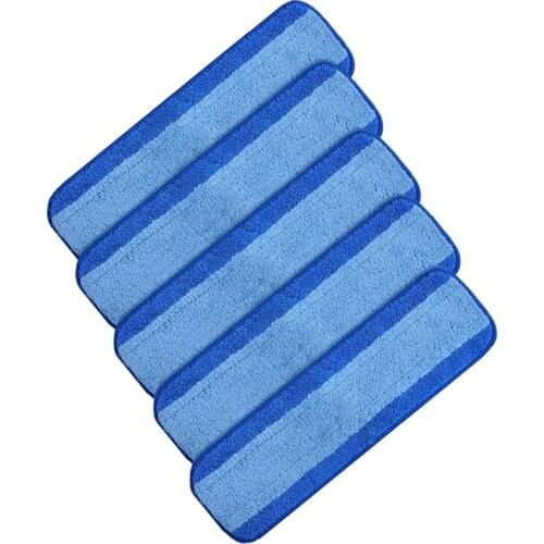 LUDA Replacement Microfiber Cleaning Pads for Bona Wet & Dry Mop Washable Reusable Refills 5Pcs