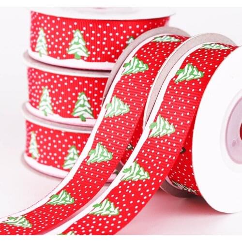 5Yards/Roll best quality Christmas Theme Party Hanging Decor DIY Handmade Gift Packaging Craft Ribbons Supplies 20 mm