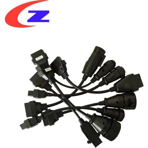 8PCS OBD To OBD2 16Pin Truck OBD Extension Cable For Scania OBD2 Scanner OBD Connector Car Diagnostic Cable Auto tool For Volvo