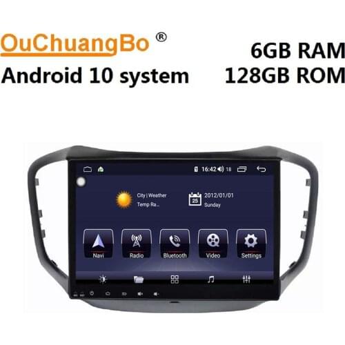 Ouchuangbo android 10 car radio audio for 10.1 inch Chery Tiggo 5 2014 2015 tape recorder gps navigation 128GB