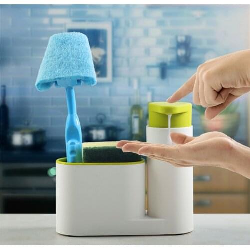 Sink Liquid Holder Soap Dispenser Tools Kitchen Soap Pump Box Portable Home Cleaning Storage Box Bathroom Kitchen Organizer