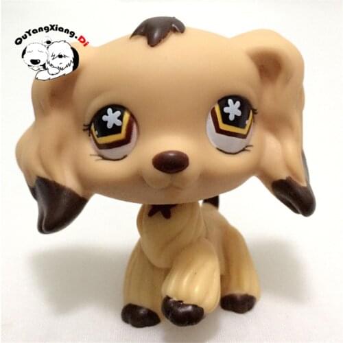 CWG006 Pet Shop Animal Cocker Spaniel Dog Flower Eyes action Figure cute puppy