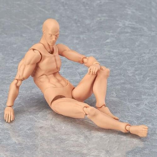 13cm Action Figure Toys Artist Movable Male Female Joint figure PVC Body Figures Model Mannequin Art Sketch Draw Figurine