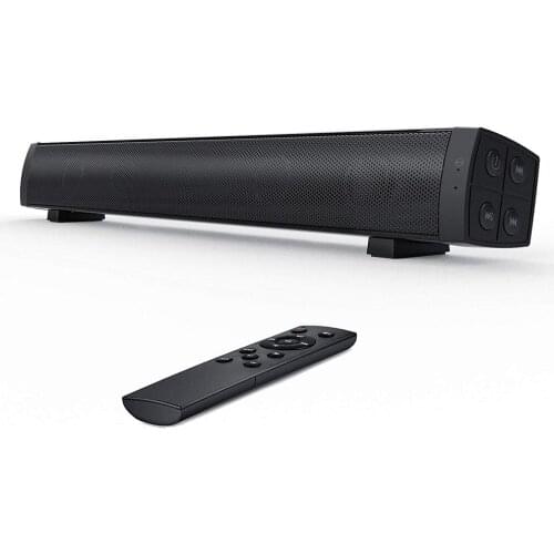 Computer Bluetooth Speaker Wired & Wireless PC Soundbar Stereo Powered Rechargeable Mini Desktop Sound Bar for Laptop Cellphones