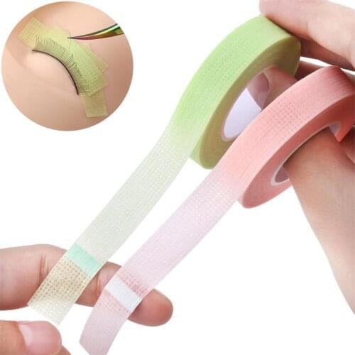 Eyelash Sensitive Tape Breathable Non-Woven Green False Eyelash Patches For Building Extension Makeup Paper Under Eye Pads
