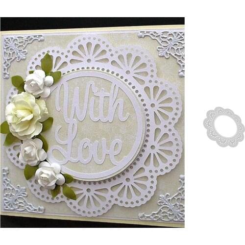 Flower Edge Metal Cutting Dies Scrapbooking Embossing Folder Stencil Template Album Decor Cards New Arrival 2021