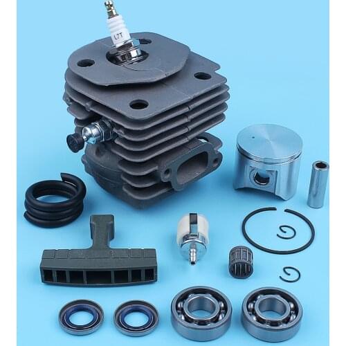 Nikasil 47mm Cylinder Piston Kit For Jonsered 2156 2159 CS2156 CS 2156 EPA CS2159 CS 2159 EPA Chainsaw Ball Bearing Gasket Set