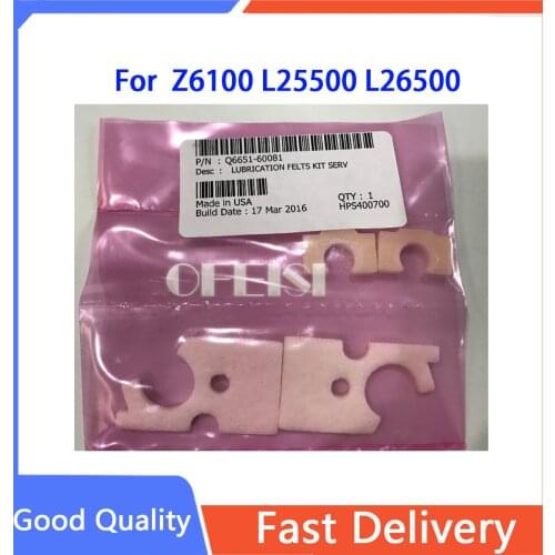 New Q6651-60081 Lubrication Felts Kit For HP DJ Z6100 L25500 L26500 L28500 Spare parts Plotter parts
