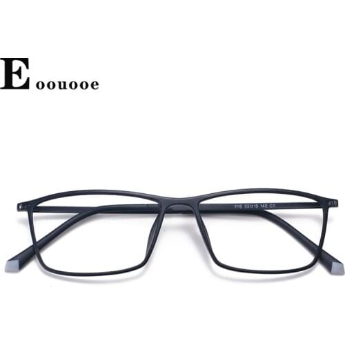 Square Men’s Glasses TR90 Ultralight Glasse Frame Opticas Eyewear Optician Prescription