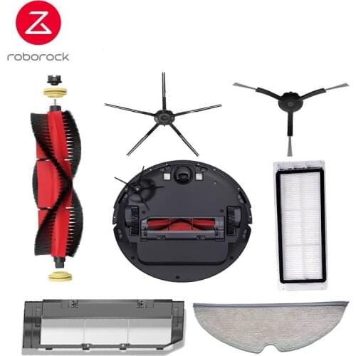 Original Roborock Vacuum adapter Cleaner Accessories Roller Main Filter Mop Cloths Side Brush Of S65 S50 S5MAX S6MAXV E4 robot