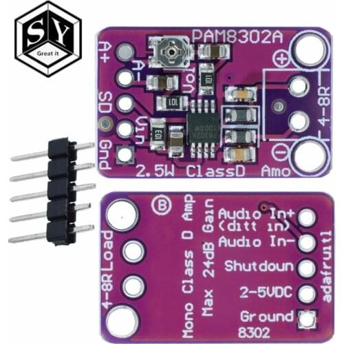 PAM8302A CJMCU-832 PAM8302 2.5W single channel Class D Audio power amplifier module development board