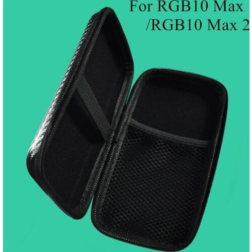 POWKIDDY RGB10 MAX Bag Case Tempered Glass Screen Protector For 5 inch Handheld Retro Game Console Player RGB10MAX Cases Shell