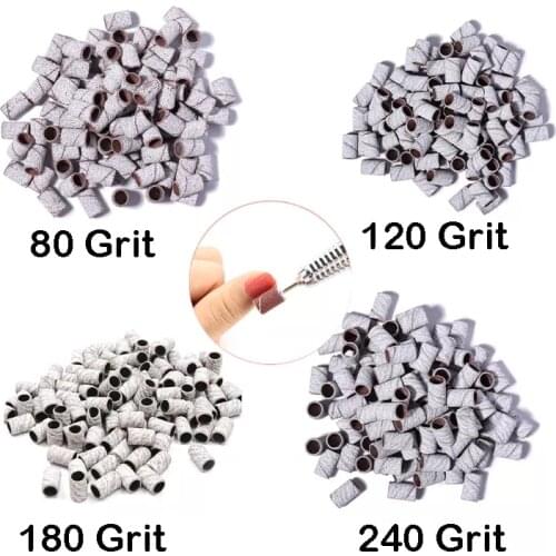 50pc Nail Art Sanding Bands For Manicure Pedicure Nail Electric Drill Machine Grinding Remover Cutter Tools Sanding Band Mandrel