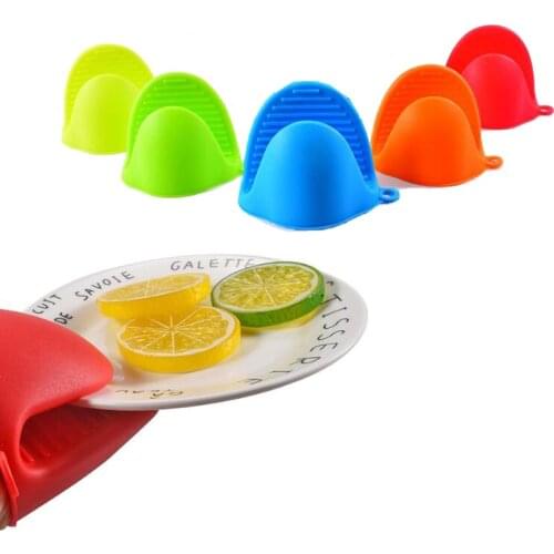 1 Pcs Silicone Oven Gloves Anti-scald Non-slip BBQ Insulation Clip Gloves Microwave Oven Heat Resistant Hand Pad Kitchen Gadgets