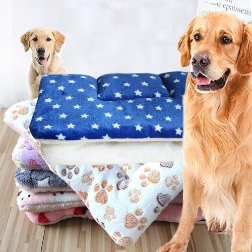 Warm Soft Fleece Pet Mat Travel Small Medium Large Cat Blanket Thicken Cushion Pad Dog Bed Sofa Home Rug Products Sleeping Cover