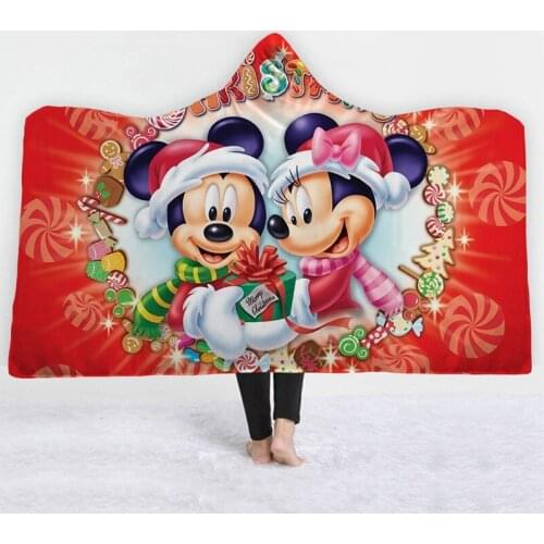Disney Mickey Minnie Yeti Christmas tree cartoon design comfort soft blanket children adult sofa bed plane travel supplies