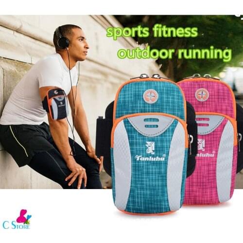 Universal Sports Armband Case Zippere For Universal Sport Running Bag For iPhone 7 6 Plus Mobile Phone Arm Band Outdoor Pouch