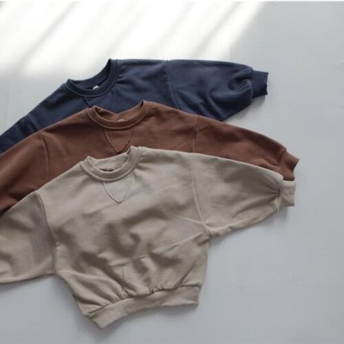 Spring Autumn boys girls casual batwing sleeve sweatshirts children loose pullovers clothing