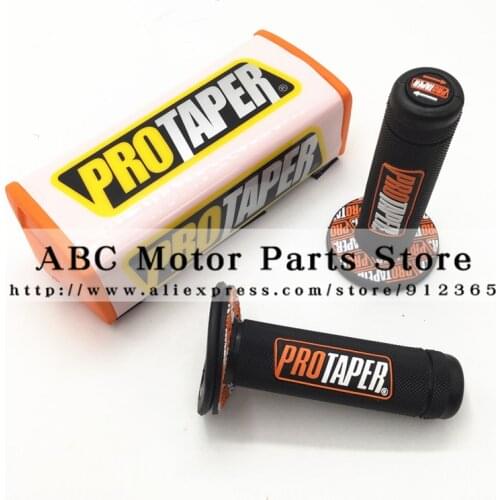 Dirt bike ProTaper MotorCross Handle Bar Pads Protector Handlebar Grips Orange for 1-1/8" 28mm Bars and Pro Taper Handle Grip