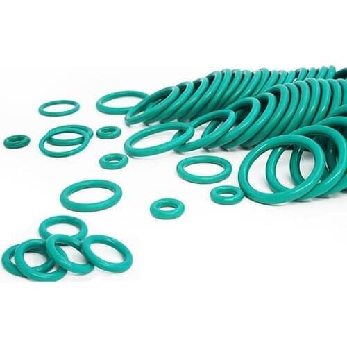 10pcs Green FKM O-Ring Thickness(CS) 3.5mm*OD 10-70mm Fluorine Rubber Seal Washer Good Oil Resistance