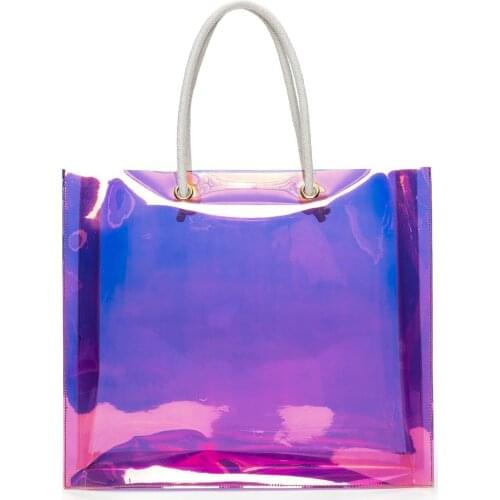 Womens Pera Hologram Beach Bag