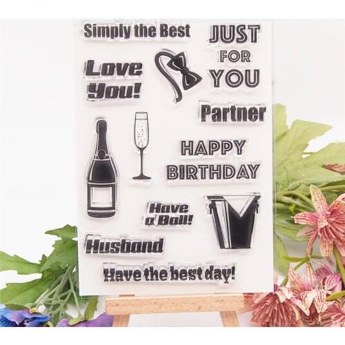 10.5*14.5 Party Supplies Transparent Clear Stamps / Silicone Seals Roller Stamp for DIY scrapbooking photo album/Card Making