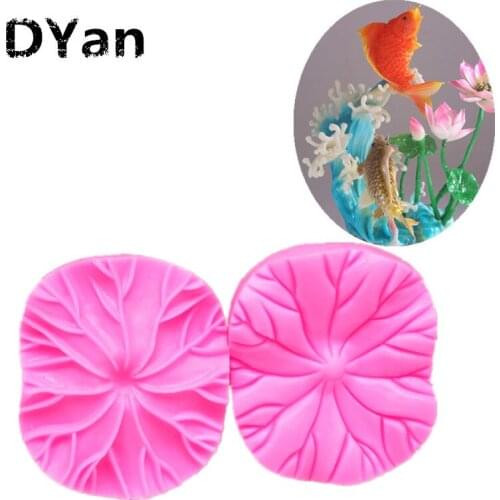 2pcs/set Lotus Leaf Leaves Chocolate Cake Decorating Tools DIY Baking Fondant Silicone Mold A036